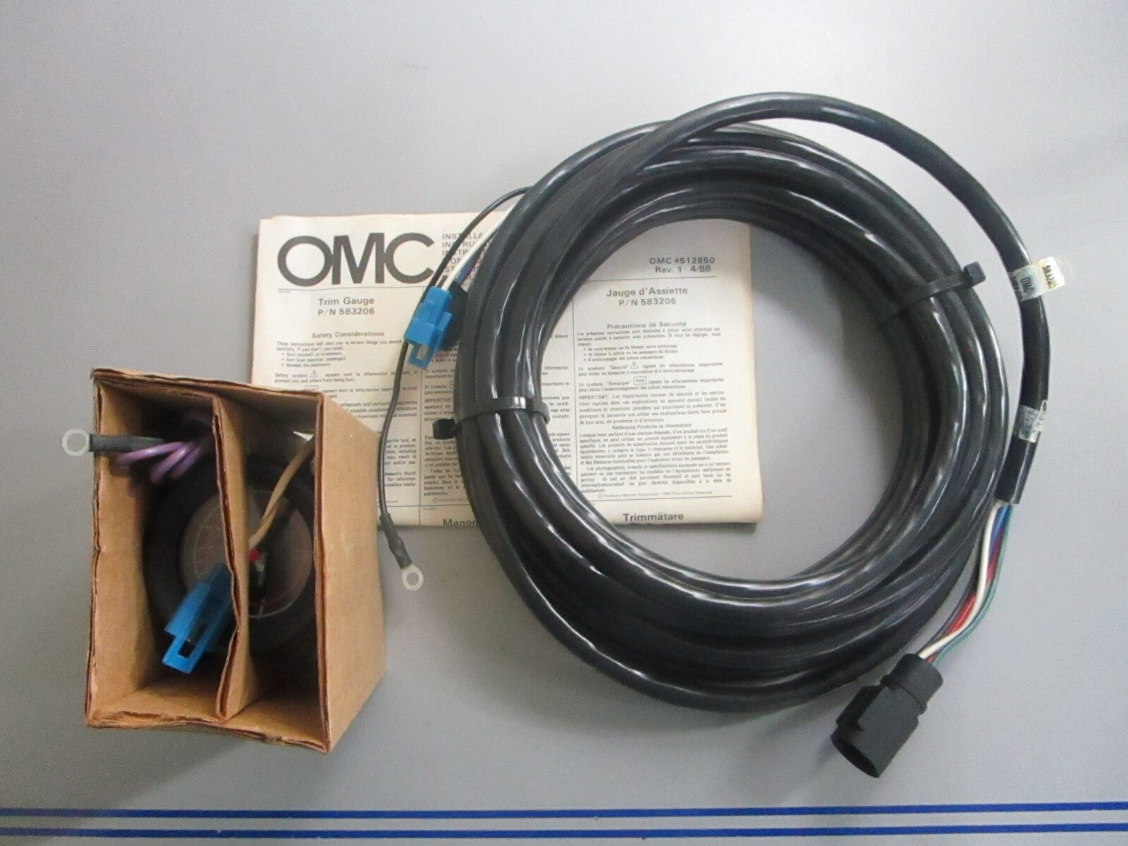 *NEW OEM* 0820 OMC Johnson Evinrude Trim Gauge Wiring Harness Kit 583206 0583206