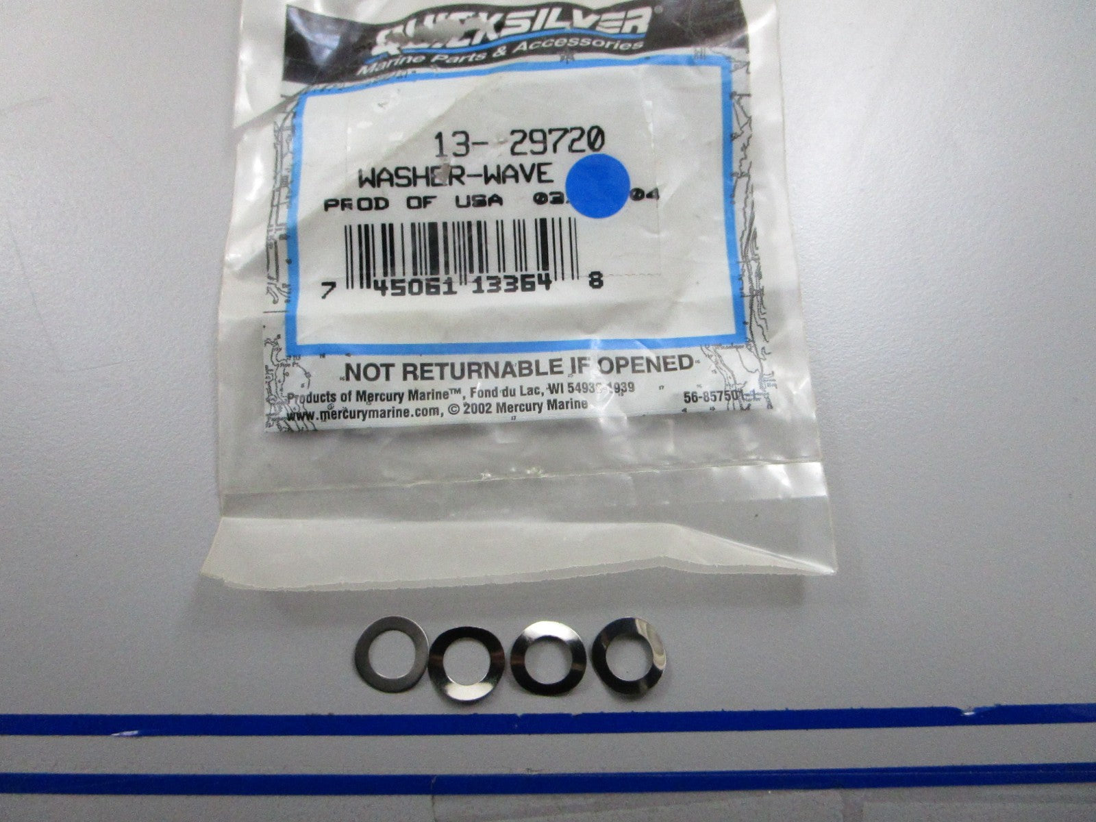 *NEW OEM* (LOT OF 4) 0810 Mercury Quicksilver Wave Washer 13-29720