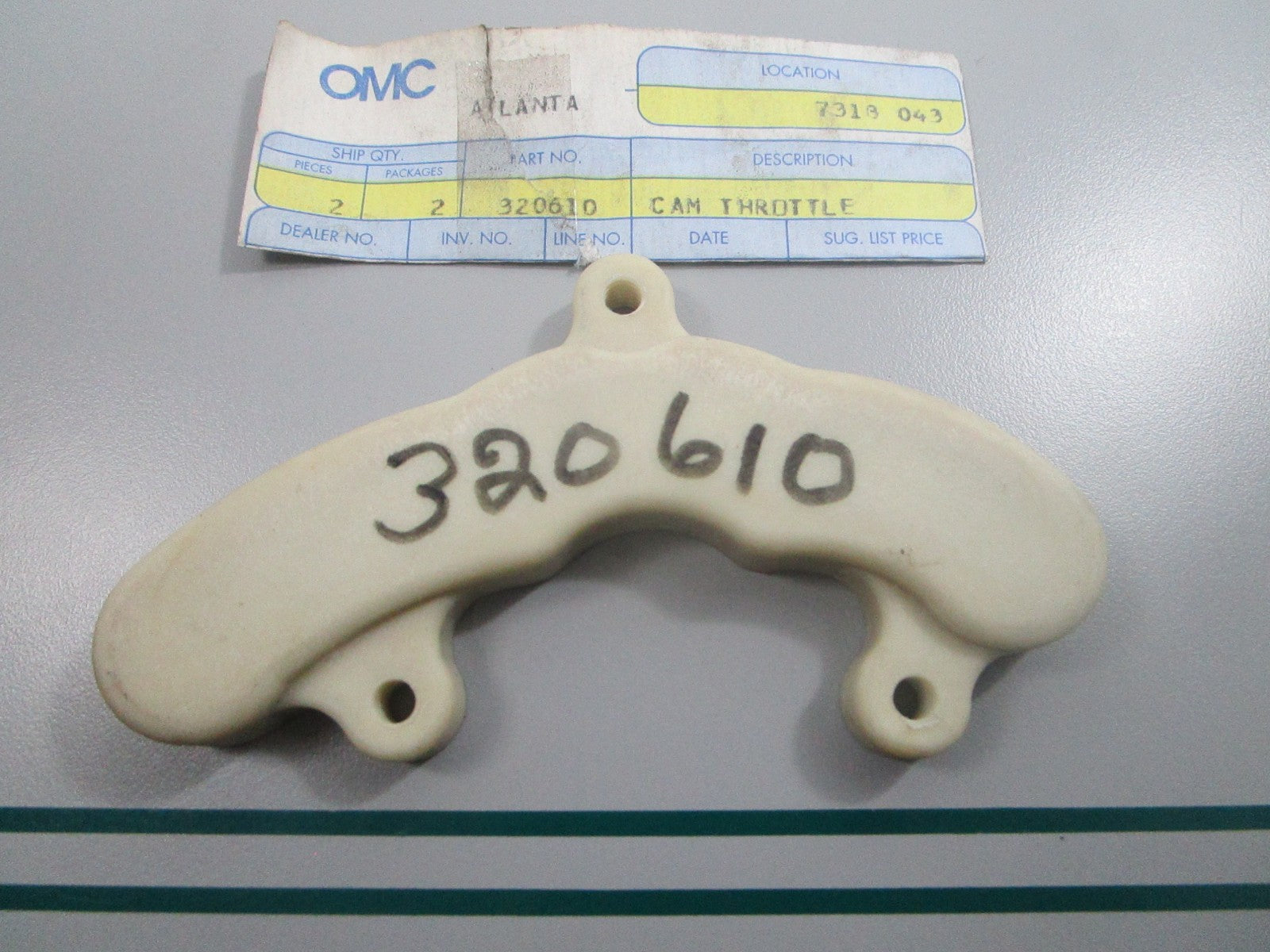 NEW OEM 320610 0320610 OMC Johnson Evinrude Cam Throttle 0810