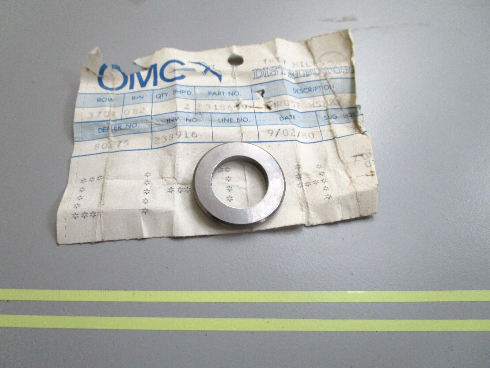 *NEW OEM* 0750 OMC Johnson Evinrude THRUST WASHER 318669 0318669