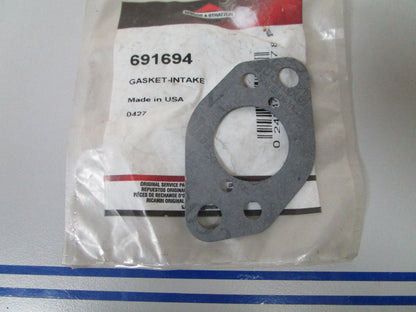 NEW OEM 691694 Briggs & Stratton Intake Gasket 0810