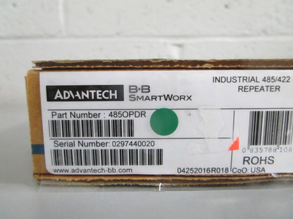 Advantech B+B SmartWorx 485OPDR RS-485 422 Isolated Repeater NEW OEM 0820