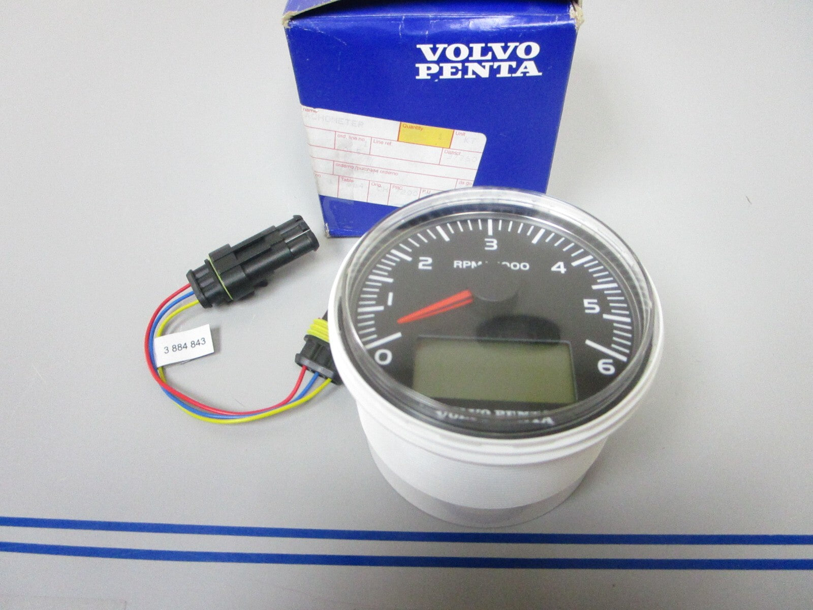 *NEW OEM* 0720 Volvo Penta 6 RPM 6000 Digital Tachometer 21234541 21509646
