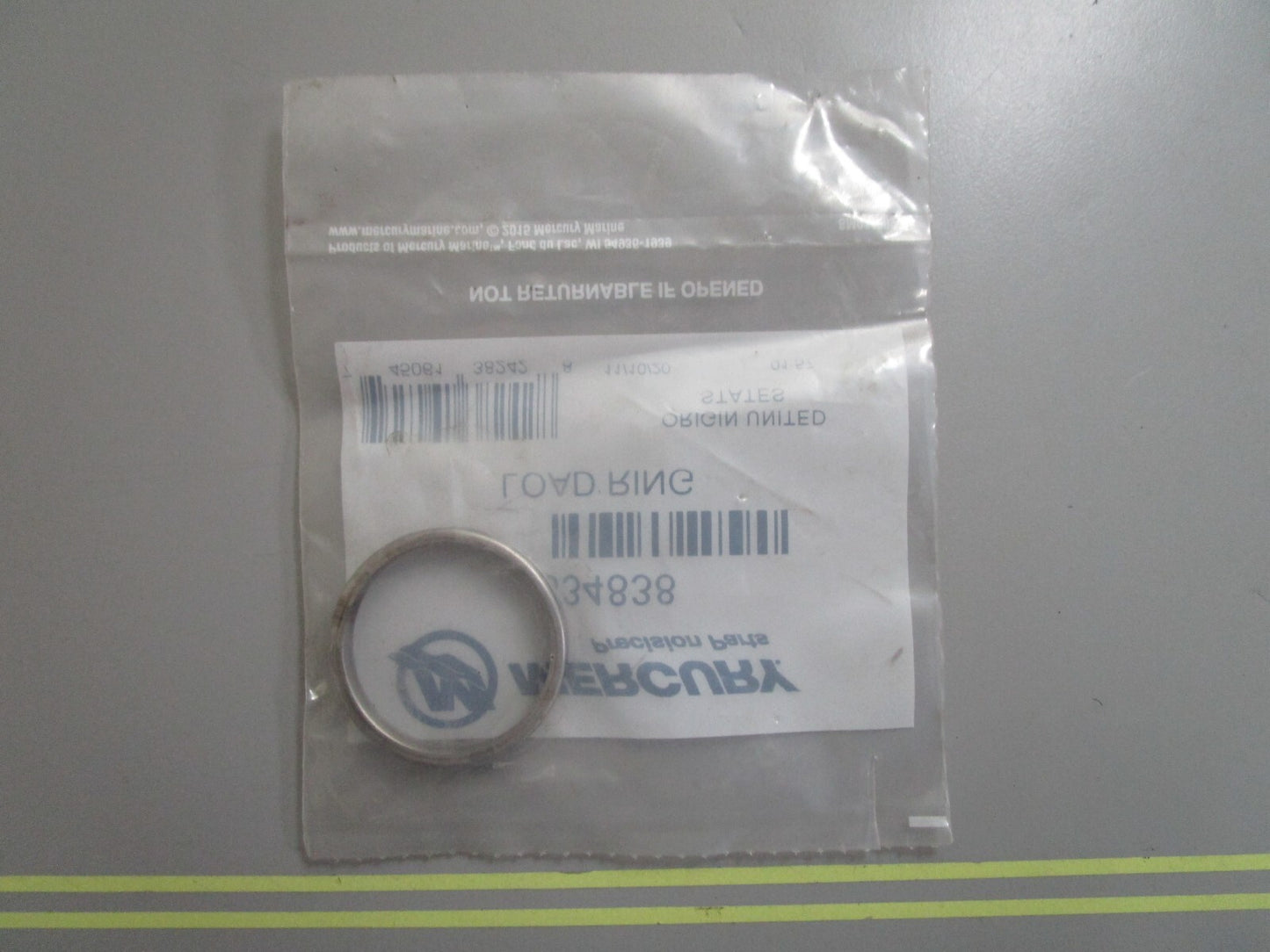 *NEW OEM* 0810 Mercury Quicksilver Load Ring 834838