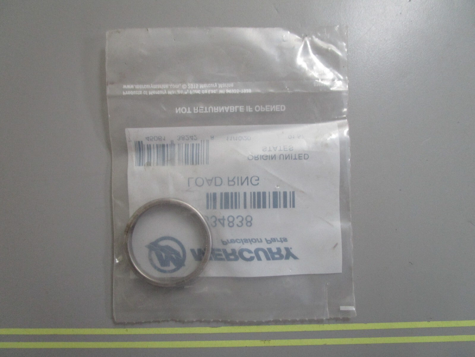 *NEW OEM* 0810 Mercury Quicksilver Load Ring 834838