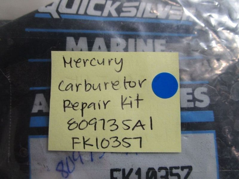 *NEW OEM* 0770 Mercury Quicksilver Carburetor Repair Kit 809735A1 FK10357