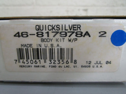 *NEW OEM* 0820 Mercury Quicksilver Water Pump Body Kit 46-817978A2