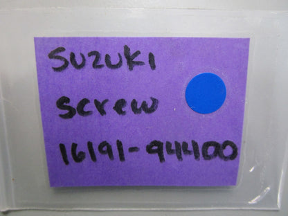 *NEW OEM* 0810 Suzuki Screw 16191-94400