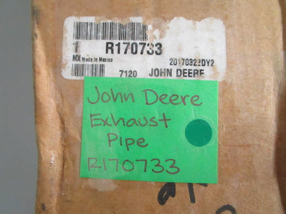 NEW OEM R170733 John Deere Exhaust Pipe 0820
