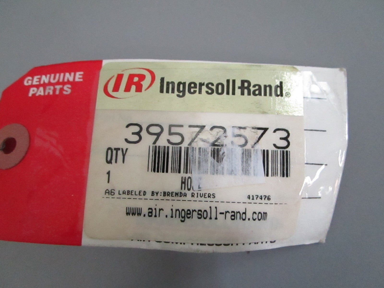 Ingersoll Rand 39572573 Air Compressor Hose Genuine NOS NEW OEM 0820