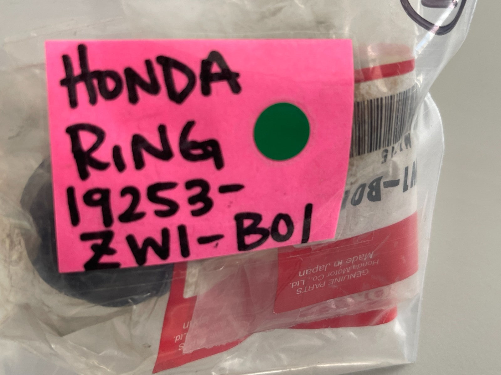NEW OEM 19253-ZW1-B01 Honda Ring 0810