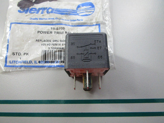 NEW 18-5705 Replaces: 582472 584416 876039 Sierra Power Trim Relay 0810