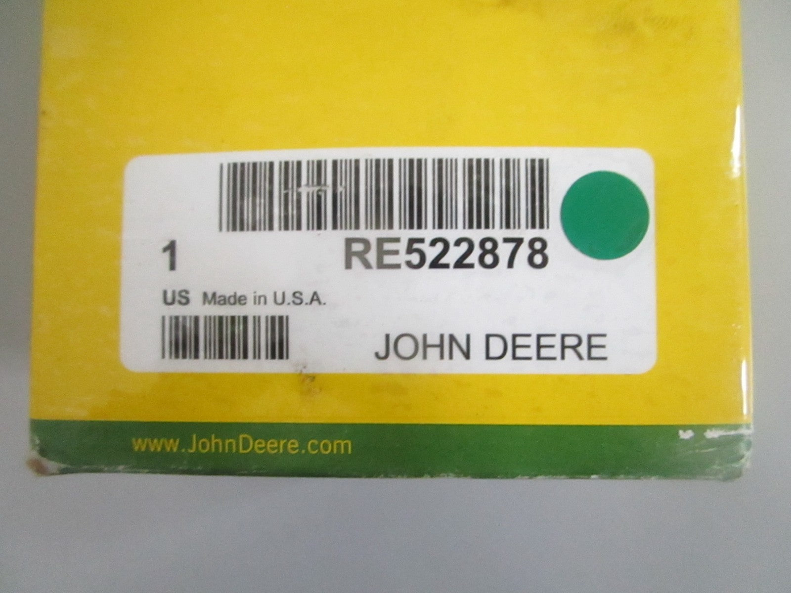 John Deere RE522878 Final Fuel Filter Element NEW OEM 0820