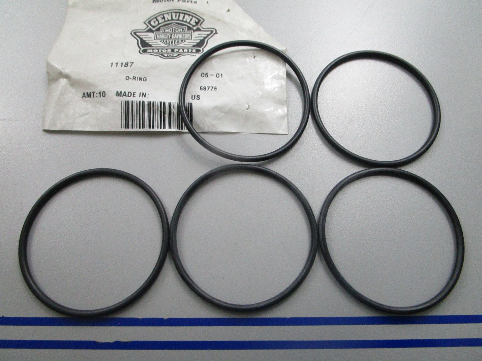 *NEW OEM* (LOT OF 5) 0810 Harley Davidson O-Ring 11187