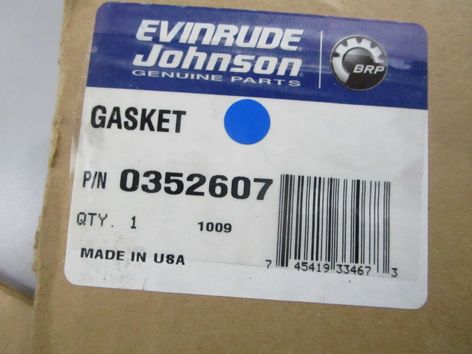 *NEW OEM* 0720 OMC Johnson Evinrude Gasket 352607 0352607
