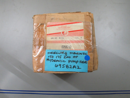 *NEW OEM* 0820 Mercury MerCruiser 150 175 200HP Hydraulic Pump Valve 69582A2