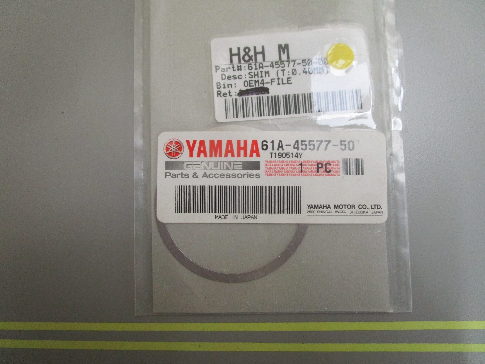 *NEW OEM* 0810 Yamaha (T:0.40MM) Shim 61A-45577-50-00