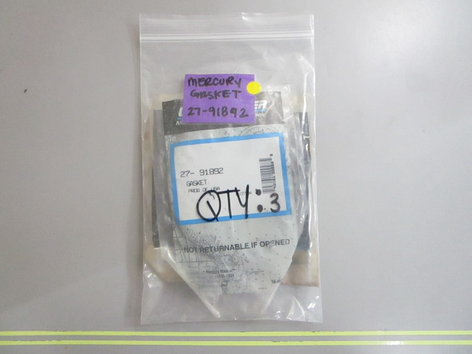 *NEW OEM* 0810 Mercury Quicksilver Gasket 27-91892