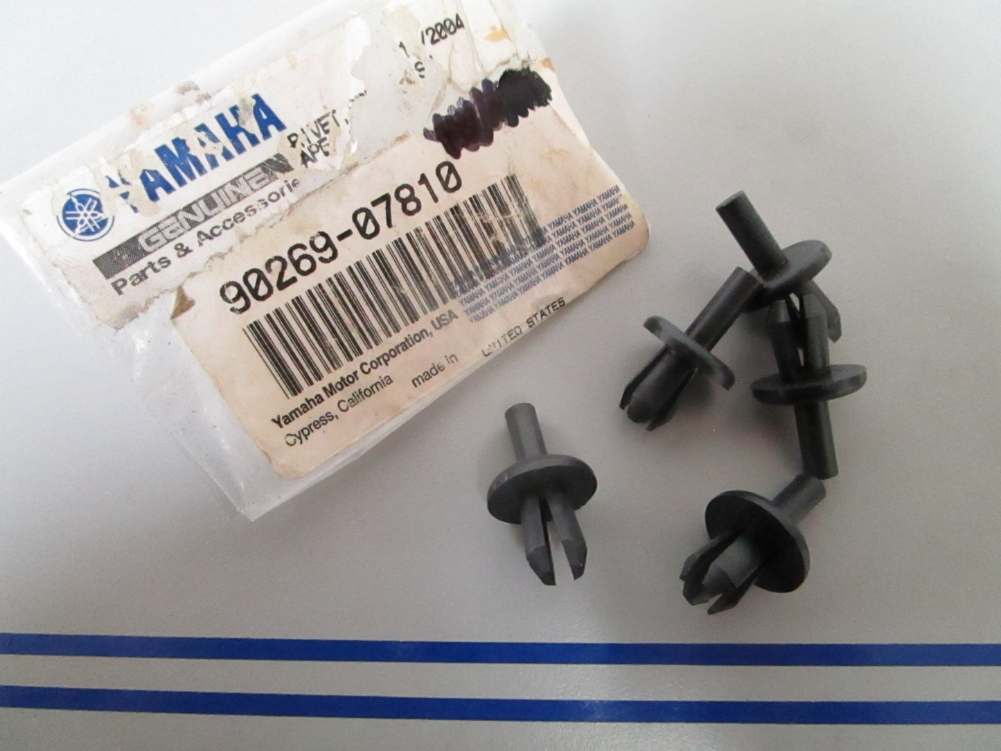 NEW OEM (LOT OF 5) 90269-07810-00 Yamaha Rivet 0810