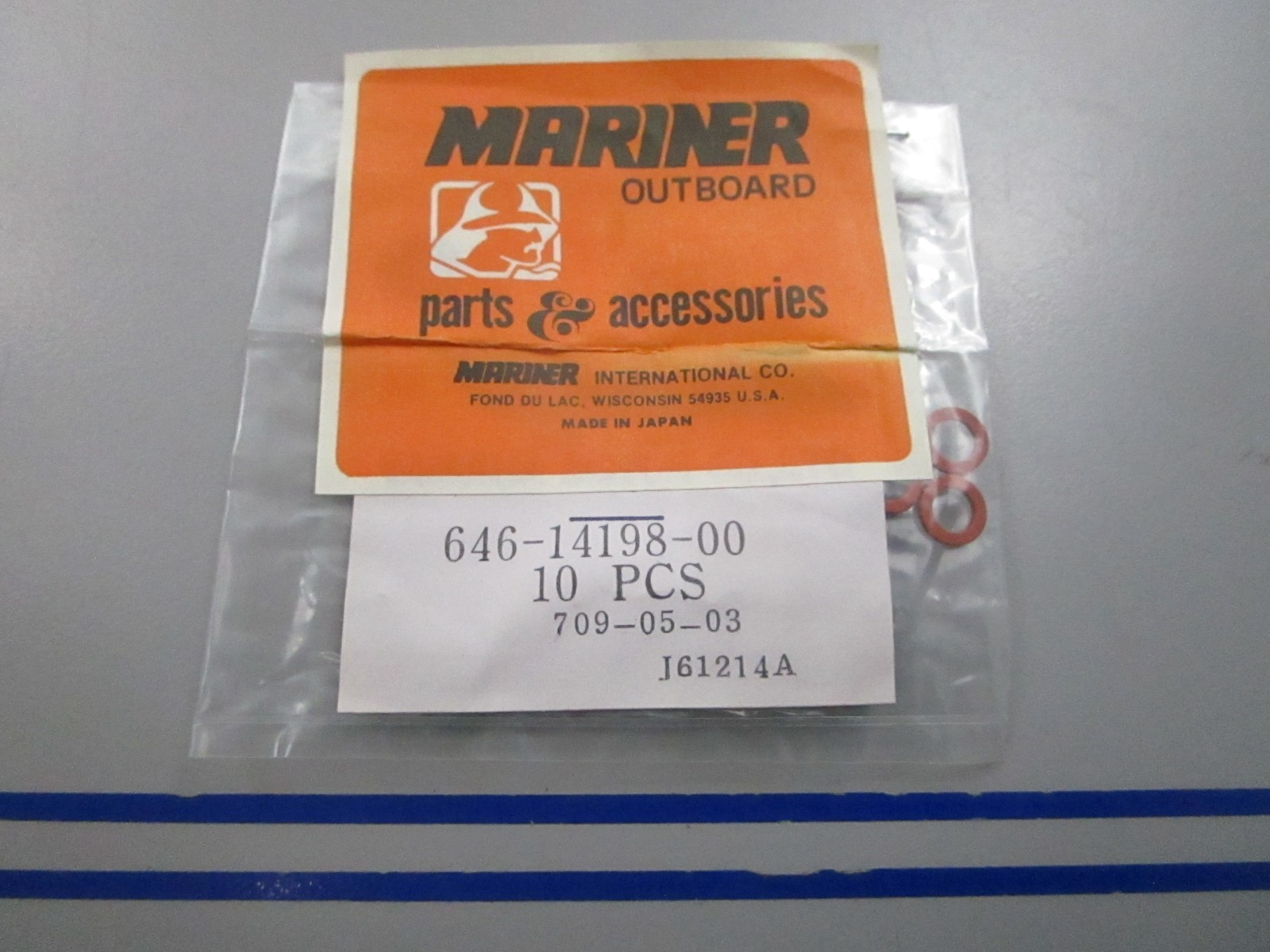 NEW OEM (LOT OF 10) 646-14198-00 27-80327M Mercury Yamaha Gasket 0810