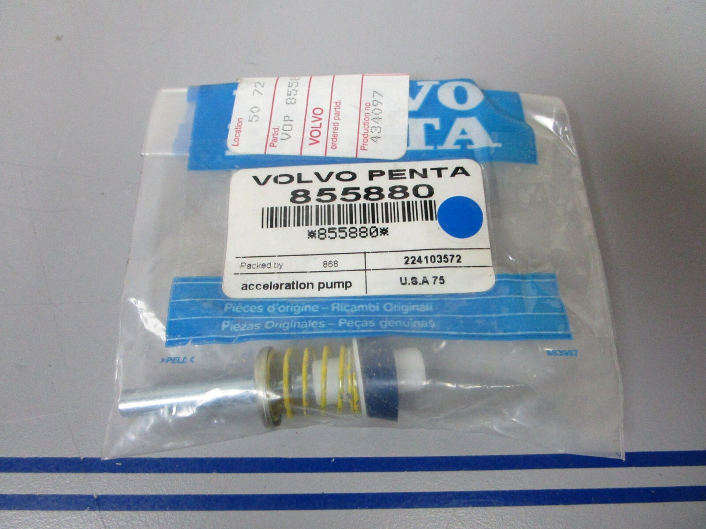 *NEW OEM* 0720 Volvo Penta Acceleration Pump 855880