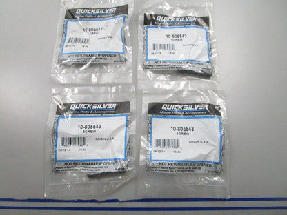 *NEW OEM* (LOT OF 4) 0810 Mercury Quicksilver Screw 10-805543