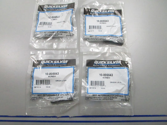 *NEW OEM* (LOT OF 4) 0810 Mercury Quicksilver Screw 10-805543