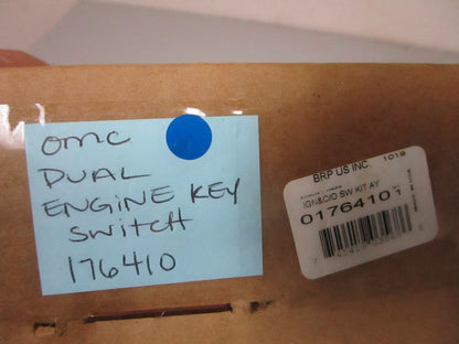 *NEW OEM* 0720 OMC Johnson Evinrude Dual Engine Key Switch Assembly 176410