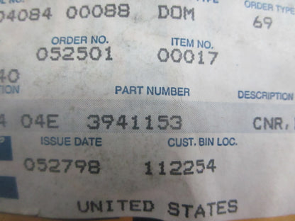 *NEW OEM* 0820 Cummins Connector 3941153