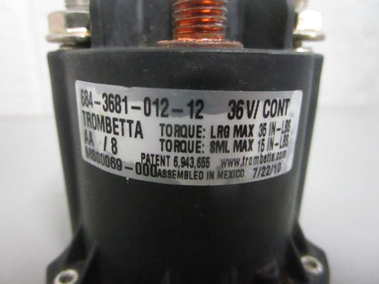 NEW OEM 684-3681-012-12 Trombetta 36V Solenoid 0820