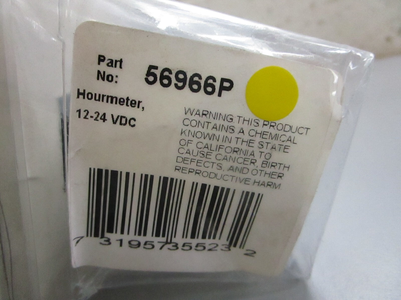 *NEW* 0820 Teleflex 12-24VDC Hourmeter 56966P