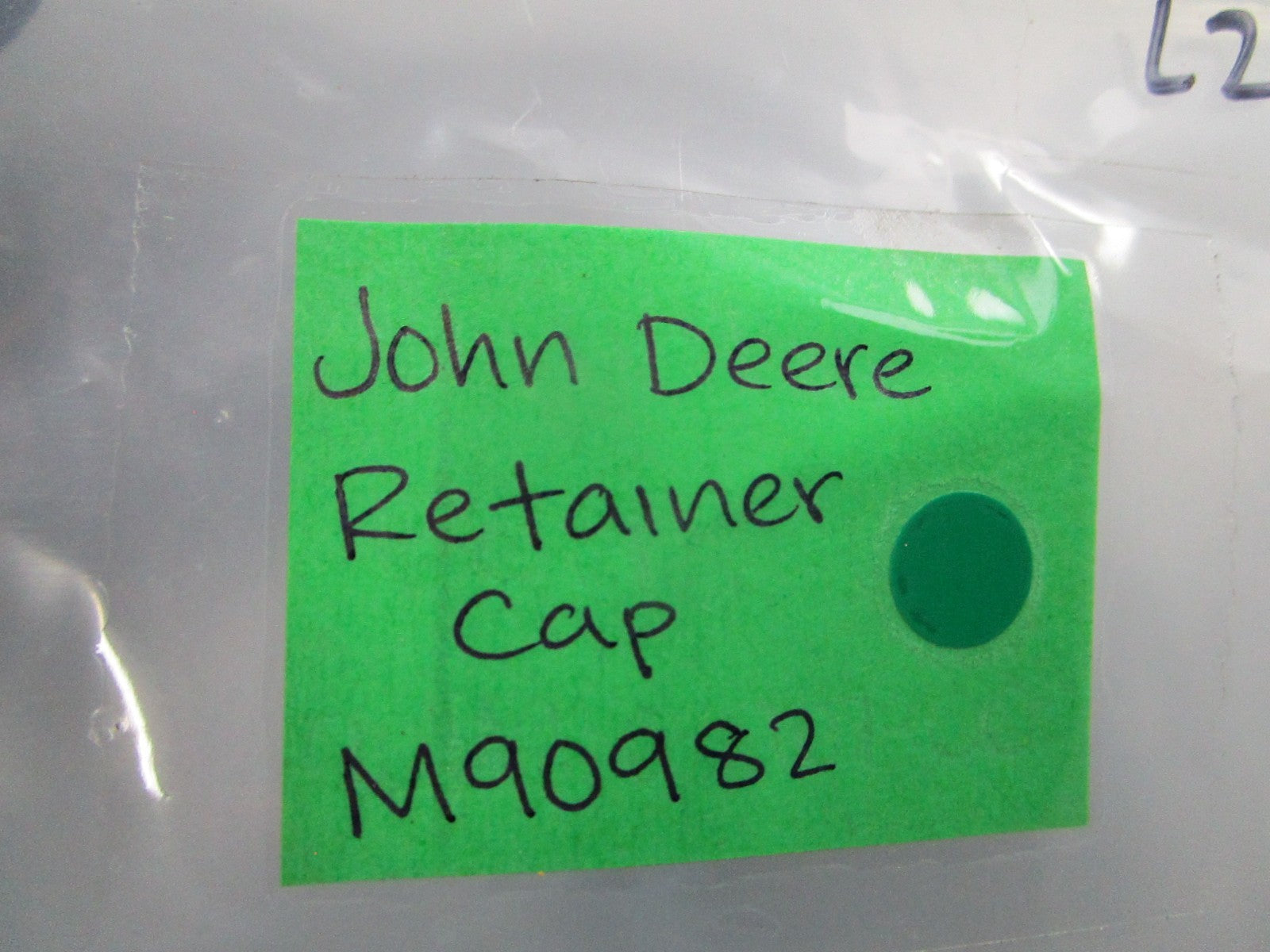 NEW OEM (LOT OF 2) M90982 John Deere Retainer Cap 0810