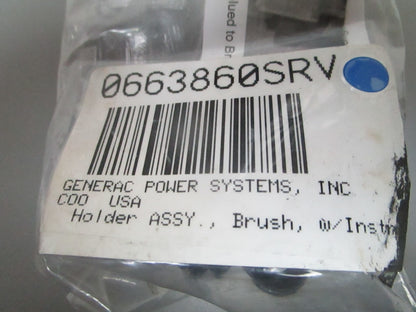 NEW OEM 0663860SRV Generac Brush Holder & Instructions 0720