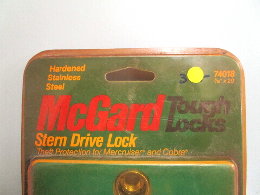 *NEW* 0750 McGard Tough  Locks STERN DRIVE LOCK (7/16x20) 74018