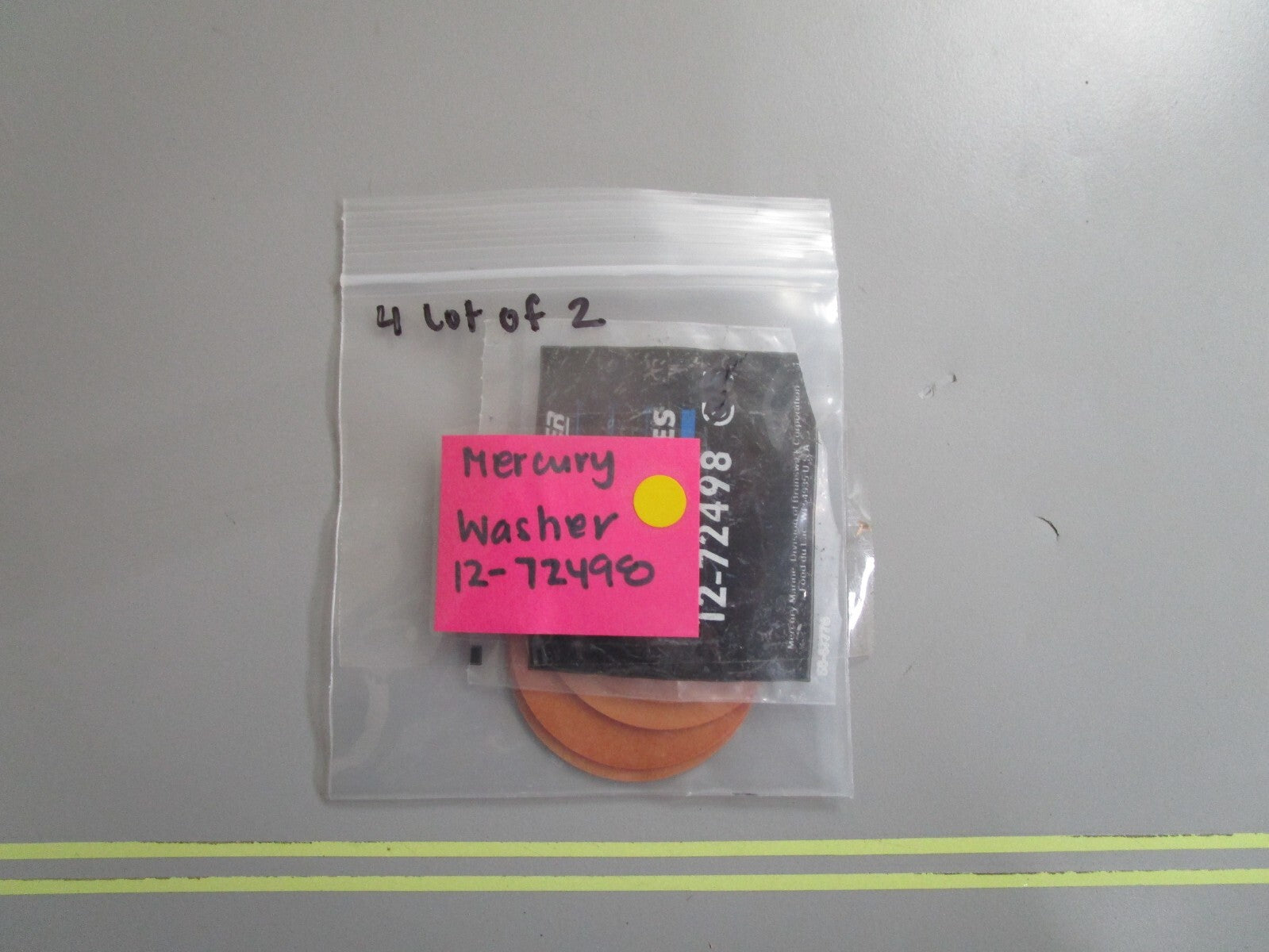 *NEW OEM* (LOT OF 2) 0810 Mercury Quicksilver Washer 12-72498