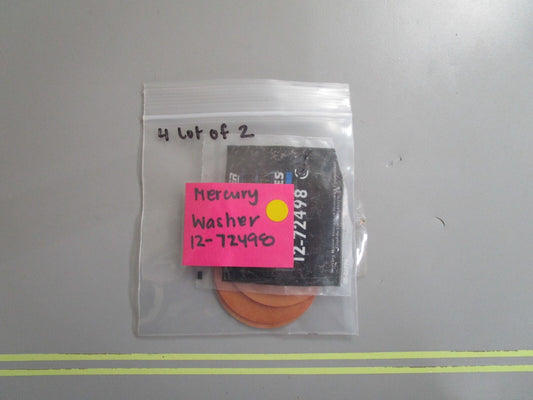 *NEW OEM* (LOT OF 2) 0810 Mercury Quicksilver Washer 12-72498