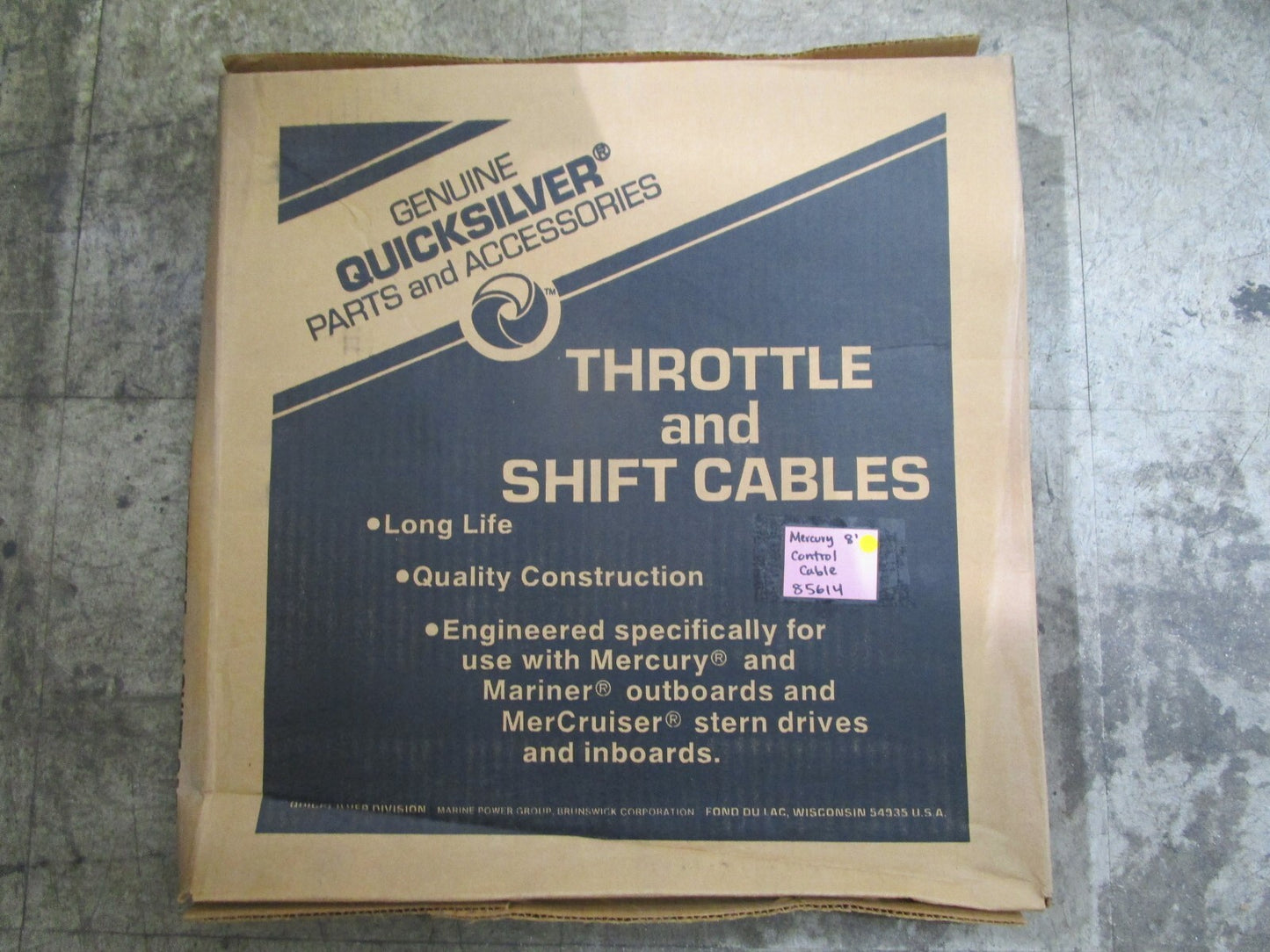 *NEW OEM* 0820 Mercury Quicksilver 8' Control Cable 85614-8 856148