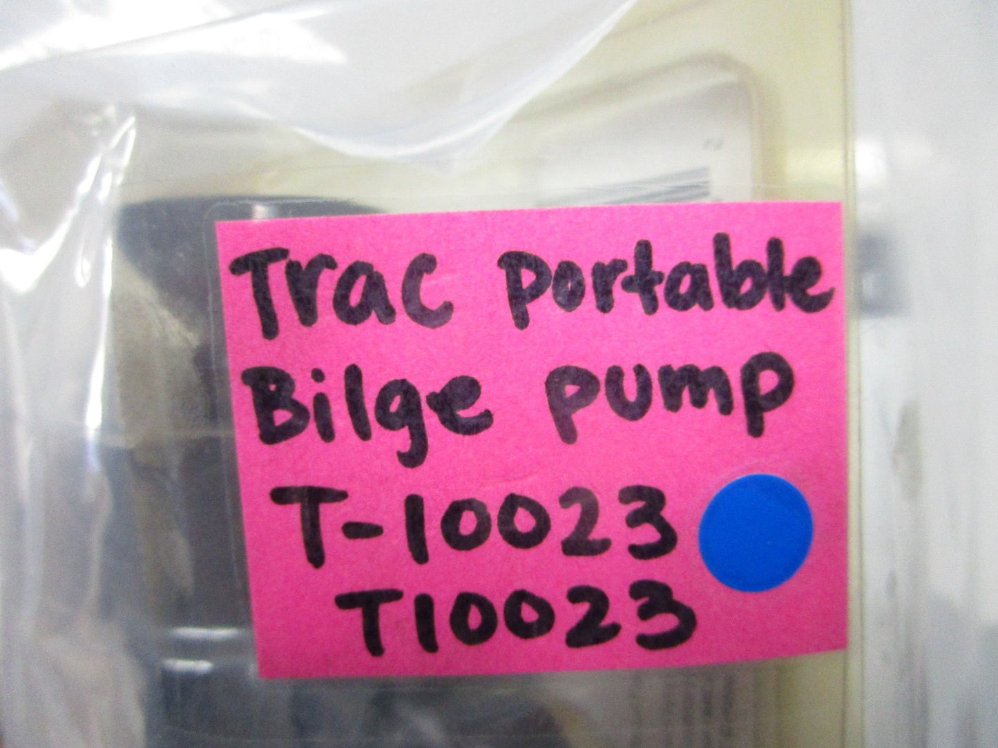 NEW OEM Trac T-10023 T10023 Portable Bilge Pump 0720
