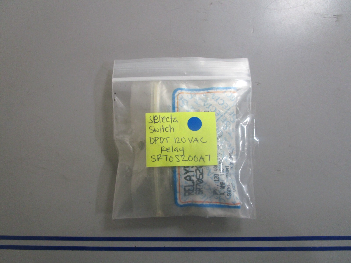 *NEW* 0810 Selecta Switch DPDT 120 VAC Relay SR70S200A7