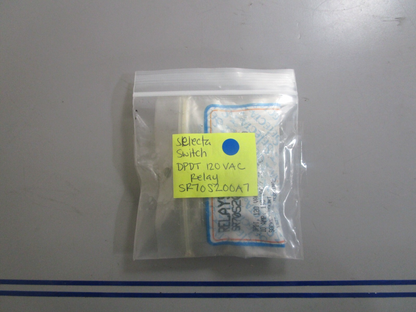 *NEW* 0810 Selecta Switch DPDT 120 VAC Relay SR70S200A7