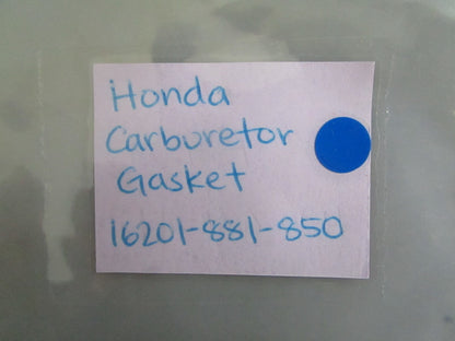 *NEW OEM* 0820 Honda Carburetor Gasket 16201-881-850