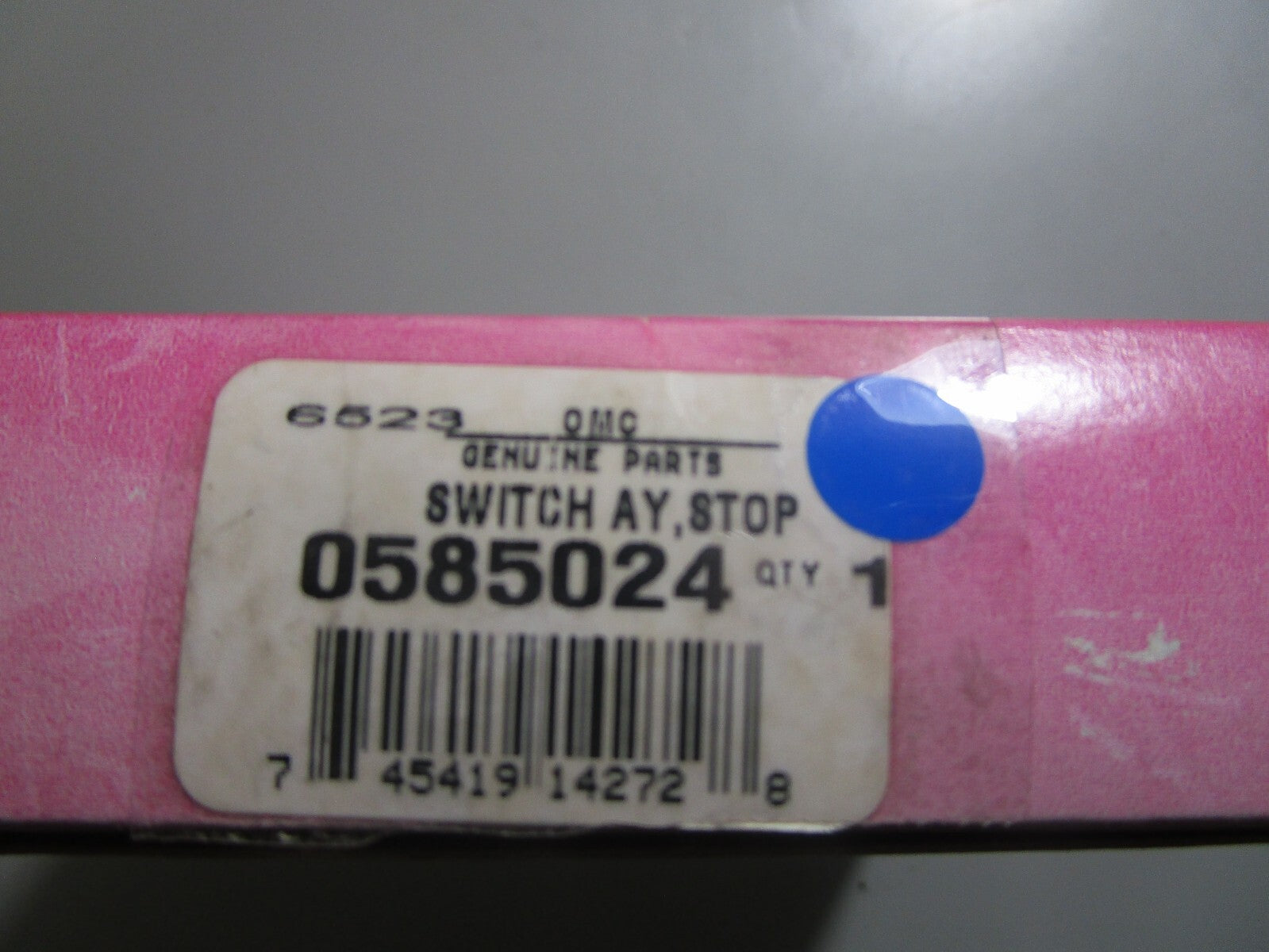 *NEW OEM* 0810 OMC Johnson Evinrude Stop Switch Assembly 585024 0585024
