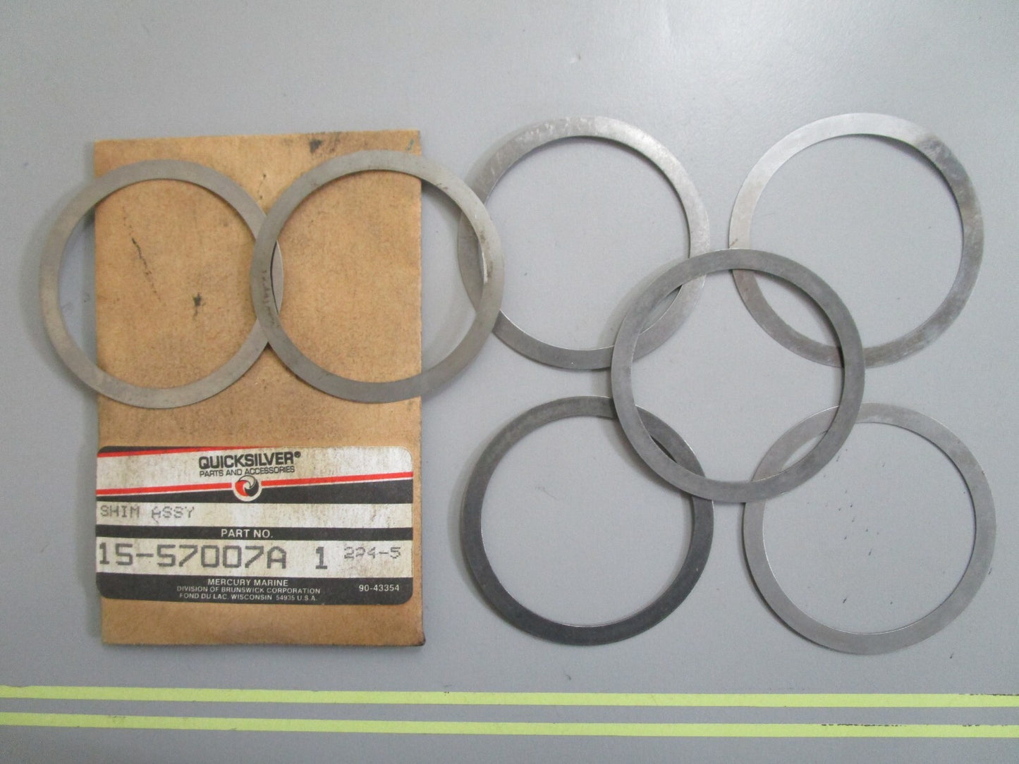 *NEW OEM* 0810 Mercury Quicksilver Shim Assembly Set 15-57007A1