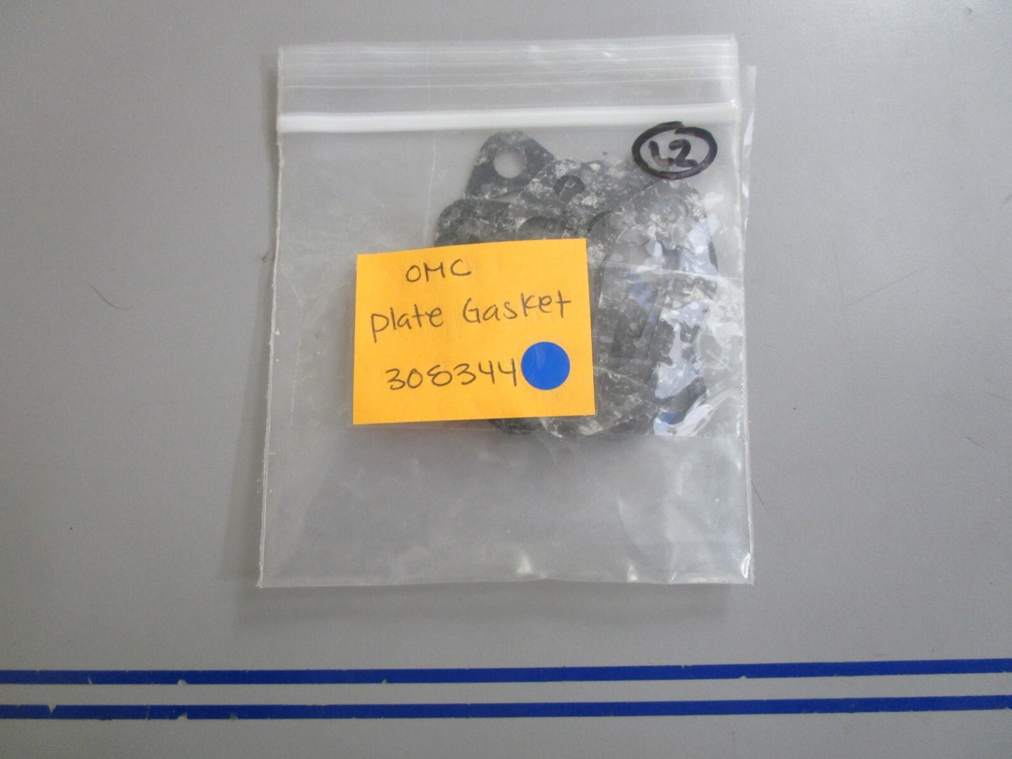 *NEW OEM* (LOT OF 5) 0810 OMC Johnson Evinrude Plate Gasket 308344 0308344