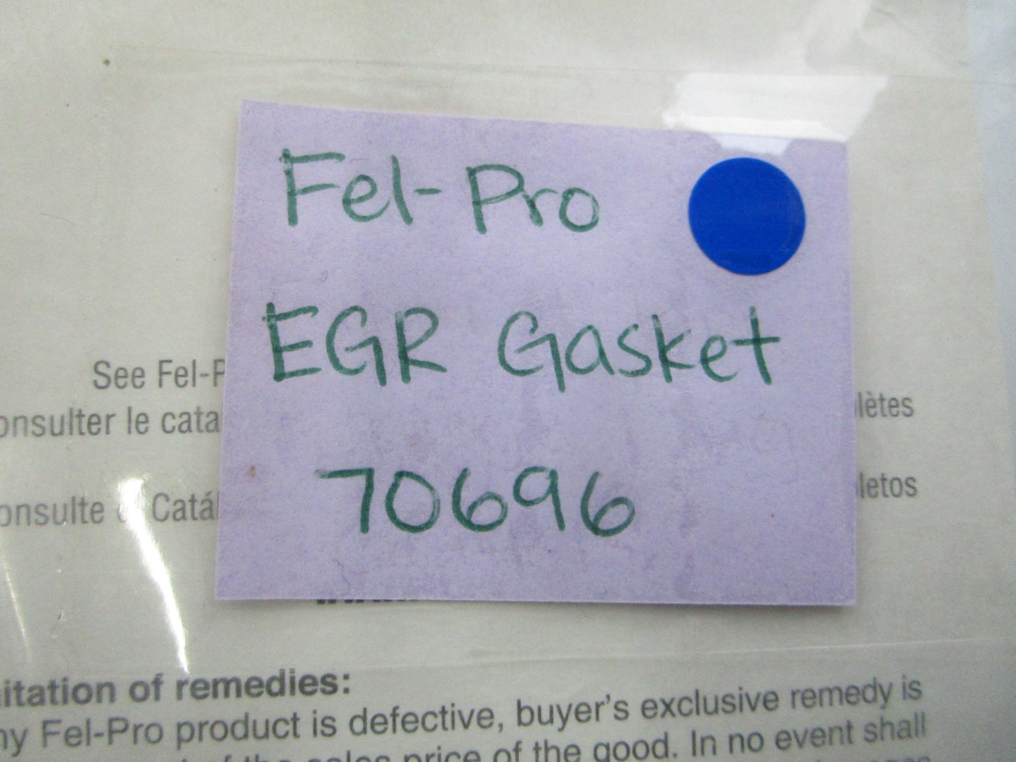 *NEW* 0810 Fel-Pro EGR Gasket 70696