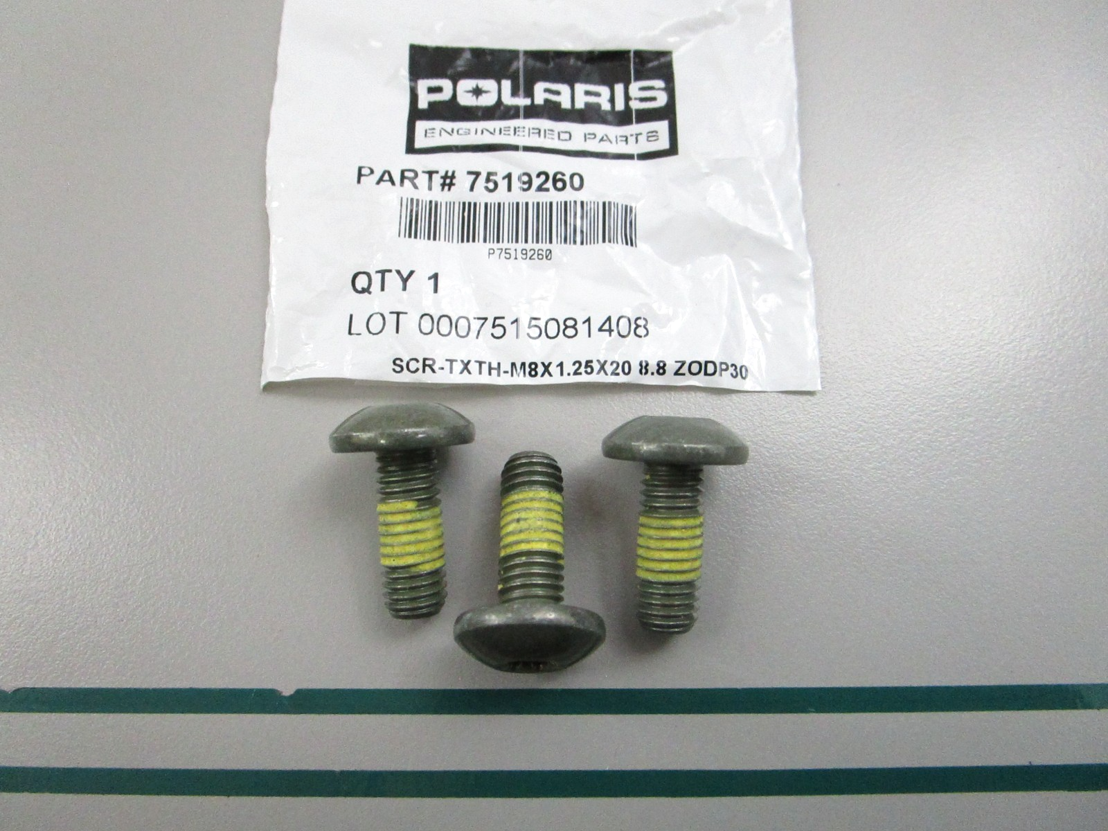 NEW OEM (LOT OF 3) 7519260 Polaris Screw 0810
