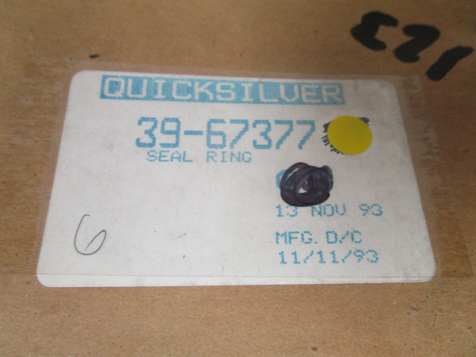 *NEW OEM* (LOT OF 6) 0810 Mercury Quicksilver Seal Ring 39-67377