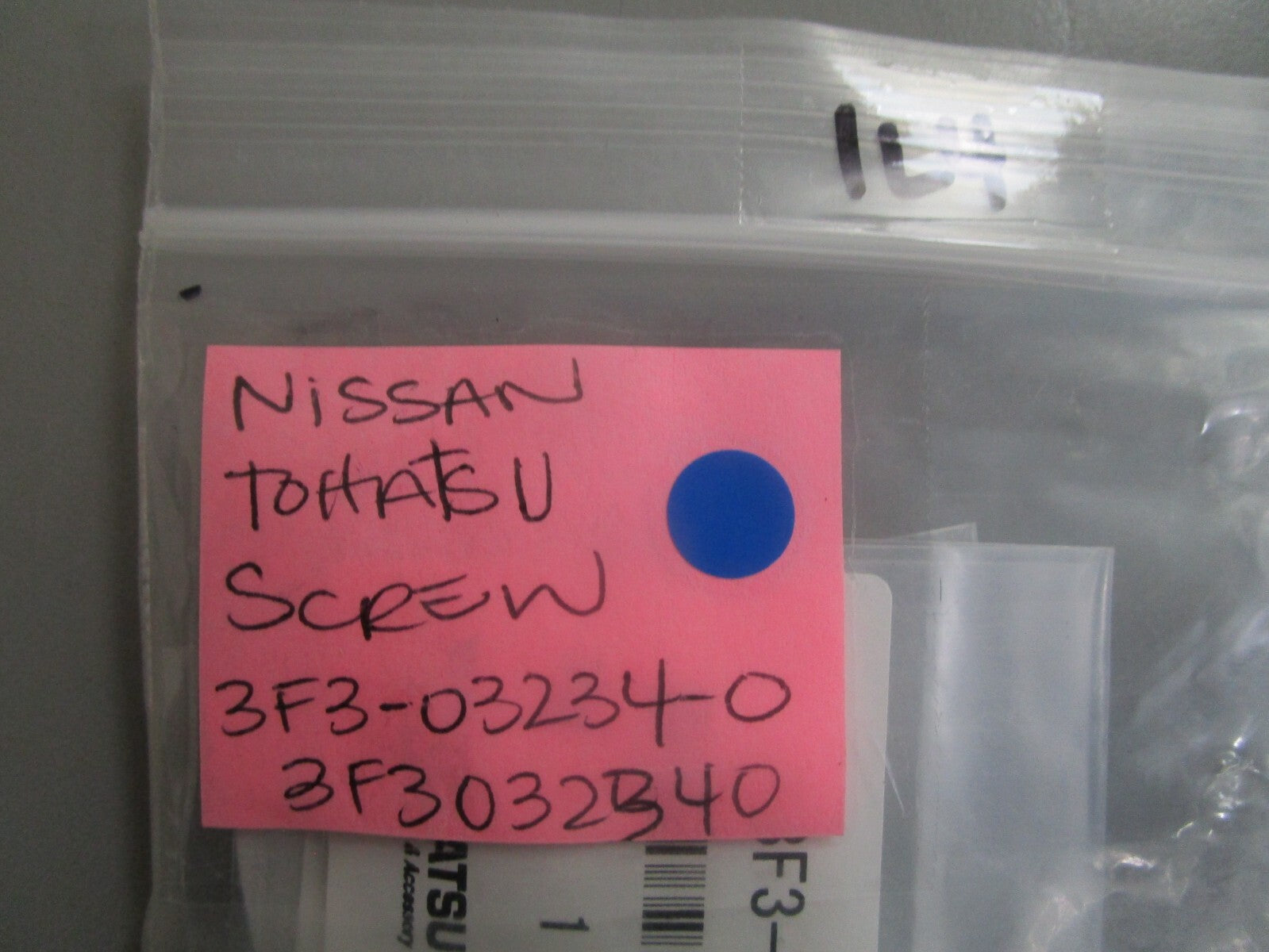 *NEW OEM* (LOT OF 4) 0810 Tohatsu Nissan Screw 3F3-03234-0 3F3032340