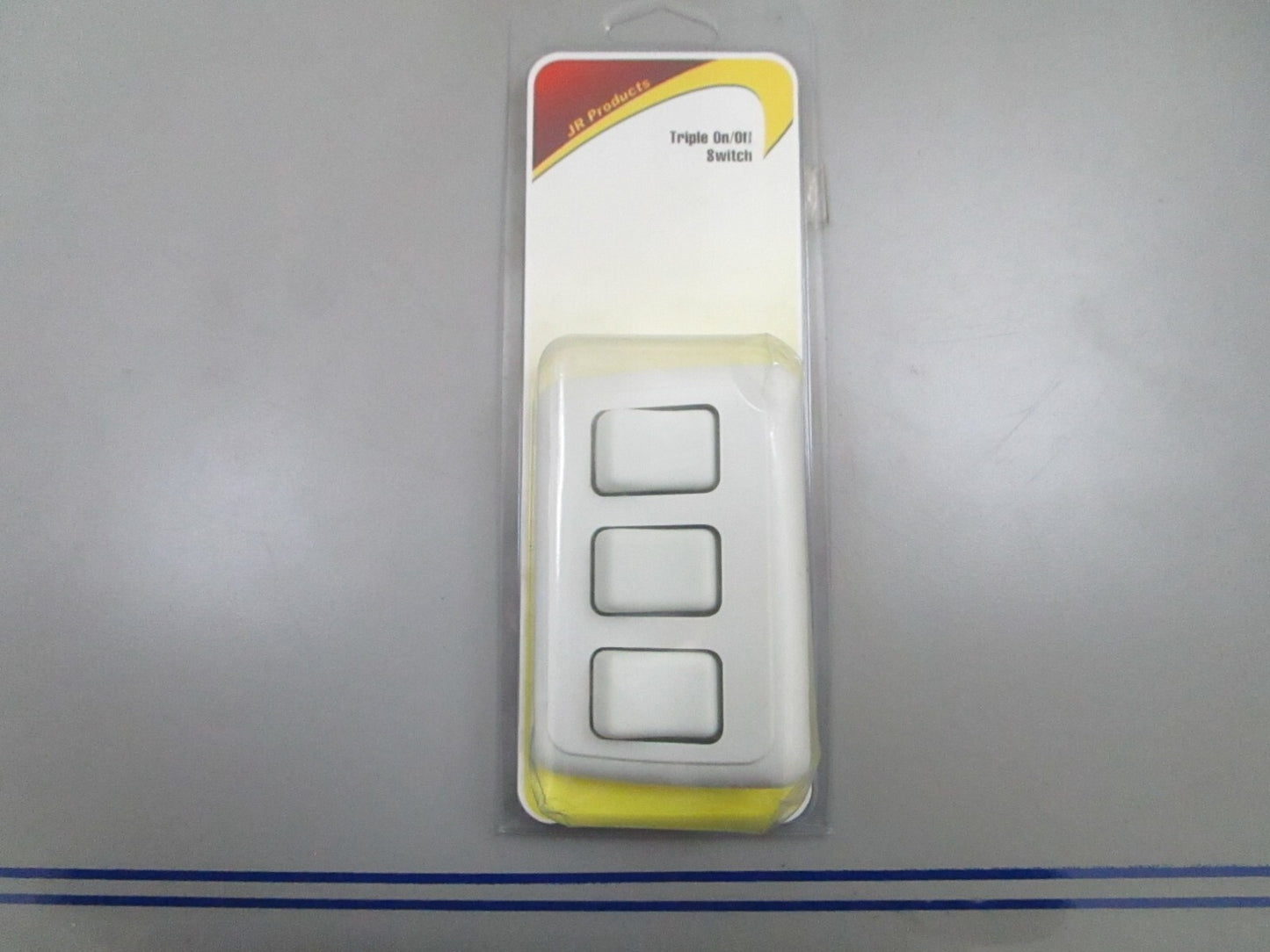 *NEW* 0780 JR Products White Triple On/Off Switch 12025