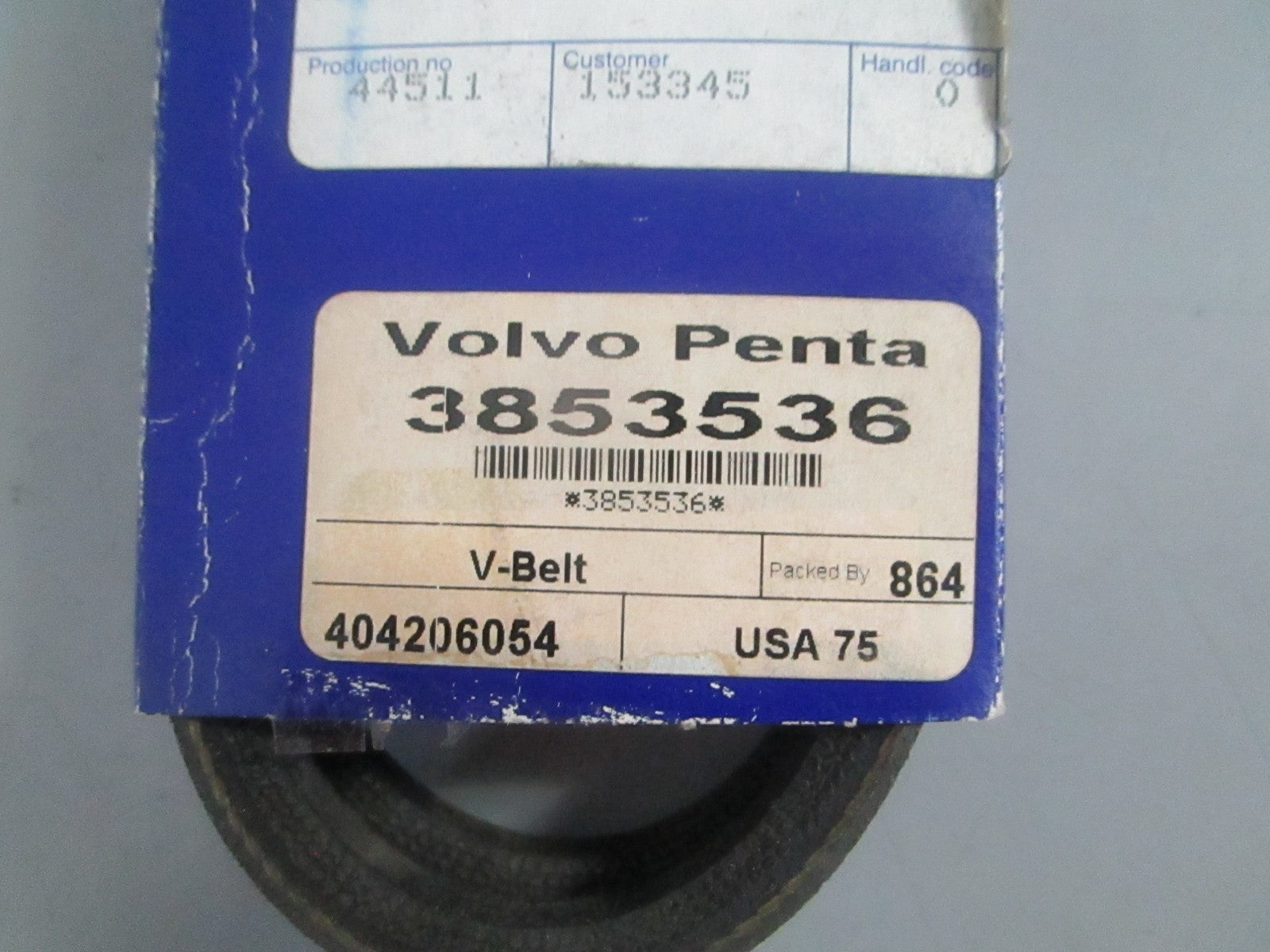 NEW OEM 3853536 Volvo Penta Belt 0820